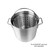 Thunder Group ALSKBK007 Aluminum Mirror Finish Perforated Steamer Basket Fits 40 Qt. Pot