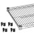 Thunder Group CMSV2454 54" W x 24" D Chrome Plated Wire Shelving