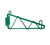 Thunder Group WBEP021 21" D Green Epoxy Coated Single Wall Bracket