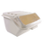 Thunder Group PLIB010S 10 Gal. White Polypropylene Shelf Ingredient Bin