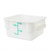 Thunder Group PLSFT002PP 2 Qt. White Polypropylene Square Food Storage Container