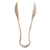 Thunder Group PLSGTG009BG 9" Beige Polycarbonate Scallop Serving Tongs