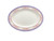 Thunder Group 2014AR 14" W x 10" D Melamine Rose Oval Platter