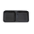 Thunder Group 19002BK 4 Oz. Black Rectangular Melamine Classic Sauce Dish