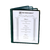 Thunder Group PLMENU-L4GR Green Plastic Laminate 4-Page Book Fold Menu Cover