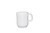 Thunder Group ML901W 8 Oz. NuStone White Melamine with Handle Bulbous Mug