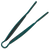 Thunder Group PLFTG012GR 12" Green Polycarbonate Flat Grip Serving Tongs