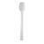 Thunder Group PLBS010WH 0.75 Oz. White Polycarbonate Solid 10" Buffet Spoon