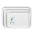 Thunder Group 0902BB 15.25" W x 11.5" D Melamine Rectangular Blue Bamboo Tray