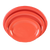 Thunder Group CR213RD 13.5" W x 10.5" D Orange Melamine Oval Platter