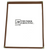 Thunder Group PLMENU-1BR 8.5" W x 11" D Brown Plastic Laminated Single Pocket Menu Cover
