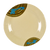 Thunder Group 1007J 6.88" Dia. Melamine Wei Round Plate