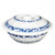 Thunder Group 8011DL 80 Oz. Melamine Blue Dragon with Lid Serving Bowl