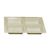 Thunder Group PS5104V Beige Melamine Square Compartment Plate