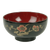 Thunder Group 45-4 9 Oz. Wood Carved With Clear Finish 4.75" x 2.25" Soup or Rice Bowl