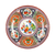 Thunder Group 1006TP 6" Dia. Melamine Peacock Round Plate