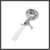 Thunder Group SLDS006 5.33 Oz. White Stainless Steel Plastic Handle Disher
