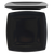 Thunder Group 29004BK 4.5" x 4.5" Black Square Melamine Classic Plate