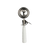 Thunder Group SLDS206P 5.03 Oz. #6 White Stainless Steel Plastic Handle Disher