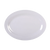 Thunder Group 2008TW 8" W x 6" D Imperial White Melamine Oval Platter