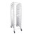 Thunder Group ALSPR020 40 Half-Size Pan Aluminum Tubing End Load Open Top Bun Pan Rack