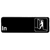 Thunder Group PLIS9309BK 9" x 3" White Information Symbol Sign