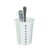 Thunder Group PLFC001 4.25" W White Plastic Flatware Cylinder