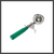 Thunder Group SLDS012 2.67 Oz. Green Stainless Steel Plastic Handle Disher