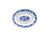 Thunder Group 2112DL 16 Oz. Melamine Blue Dragon Oval Deep Platter