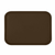 Thunder Group PLFFT1418BR 14" W x 17.75" D Brown Polypropylene Rectangular Fast Food Tray