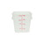 Thunder Group PLSFT008TL 8 Qt. Translucent Square Polypropylene Food Storage Container