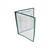Thunder Group PLMENU-2GR 8.5" W x 11" D Green Plastic Laminated Double-Fold Menu Cover