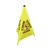 Thunder Group PLFCS332 31" H Yellow Plastic Triangle Pop-Up Safety Cone
