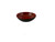 Thunder Group 1101JBR 1 Oz. Red and Black Melamine Two-Tone Sauce Dish