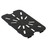 Thunder Group PLPA7140DSBK 1/4 Size Black Polycarbonate Drain Shelf