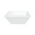 Thunder Group PS5008W 52 Oz. Passion White Square Melamine Bowl