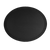 Thunder Group PLFT2700BK 22" Black Fiber Glass Oval Serving Tray