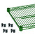 Thunder Group CMEP1472 72" W x 14" D Green Epoxy Coated Heavy Duty Wire Shelving