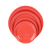 Thunder Group CR109RD 9" Dia. Orange Melamine Round Narrow Rim Plate