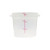 Thunder Group PLRFT306TL 6 Qt. Translucent Round Polypropylene Food Storage Container