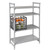 Cambro CSUPR1826S6580 200 Lb. Brushed Graphite High Impact Plastic Camshelving Ultimate Sheet Pan Rack