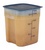 Cambro 18SFSPROPP190 18 Qt. Clear Polypropylene Square CamSquare FreshPro Food Container - 6/Case