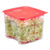 Cambro 6SFSPROCW135 6 Qt. Clear Polycarbonate Square CamSquare FreshPro Food Container - 6/Case