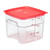 Cambro 6SFSPROCW135 6 Qt. Clear Polycarbonate Square CamSquare FreshPro Food Container - 6/Case