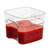 Cambro 6SFSPROCW135 6 Qt. Clear Polycarbonate Square CamSquare FreshPro Food Container - 6/Case