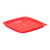 Cambro SFC6FPPP266 Red Polyethylene Square Cover