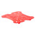 Cambro 6SFSFPDPP266 Red Plastic Drain Shelf - 6/Case