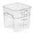 Cambro 4SFSPROCW135 4 Qt. Clear Polycarbonate Square CamSquare FreshPro Food Container - 6/Case