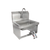 John Boos PBHS-W-1410-KV2MB-X 17" W Stainless Steel Wall Mount Pro-Bowl Hand Sink