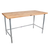John Boos JNB02-X 48" W Wood Top Open with Side and Rear Crossrails Work Table